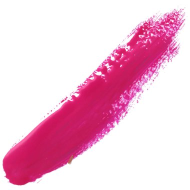 Akrilik ya da suluboya fırça darbesi. Vernik sıçrama izi. Beyaz arka planda soyut yağlı boya lekesi.