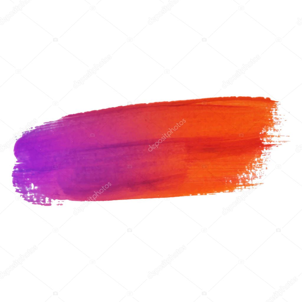 Painted text box. Abstract watercolor brush strokes painted background. Texture paper. Vector illustration.