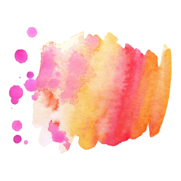 Colorido mancha aquarela abstrata com salpicos e salpicos. Contexto criativo moderno para design moderno . — Vetor de Stock