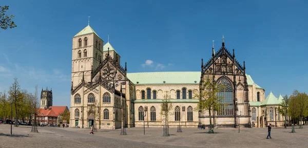 St. Paul's Cathedral Muenster, Nadrenia Północna-Westfalia Nrw — Zdjęcie stockowe