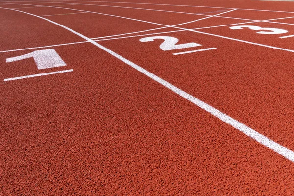 Running track, stadium, race track, start and finish