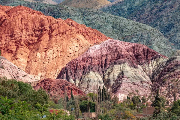 Purmamarca, in the Andes of Argentina — Stock Photo, Image