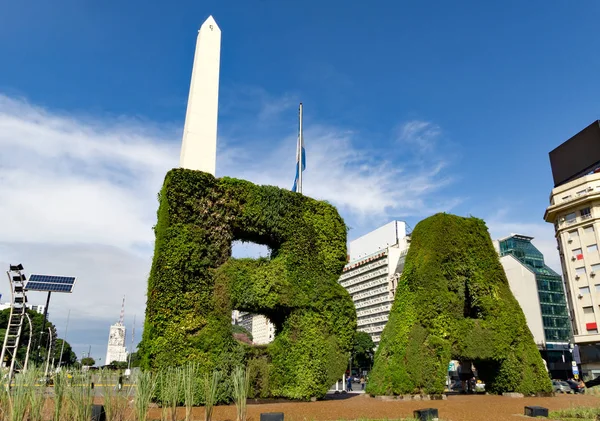 Obelisco, Obelisk,ブエノスアイレスアルゼンチン — ストック写真