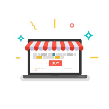 Online alışveriş. Web Mağaza. 