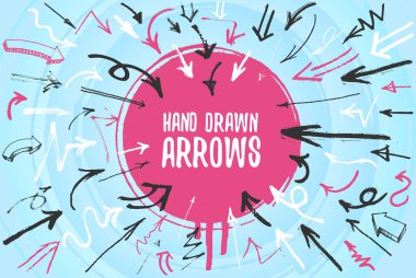 el çizilmiş oklar.