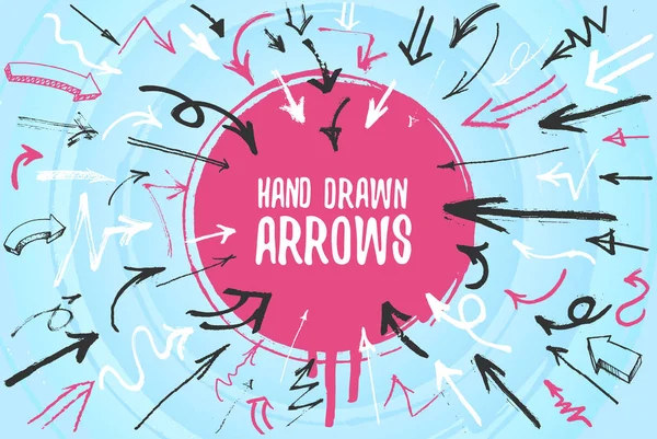 el çizilmiş oklar.