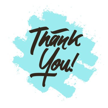 Teşekkür ederiz! Vektör çizim.