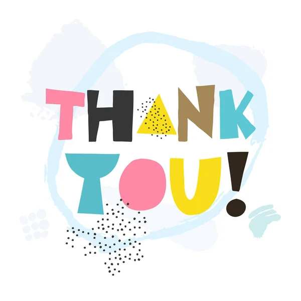 Thank you! Vector illustration.