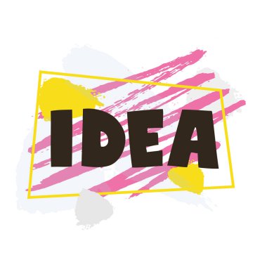 Fikir. Vektör çizim.
