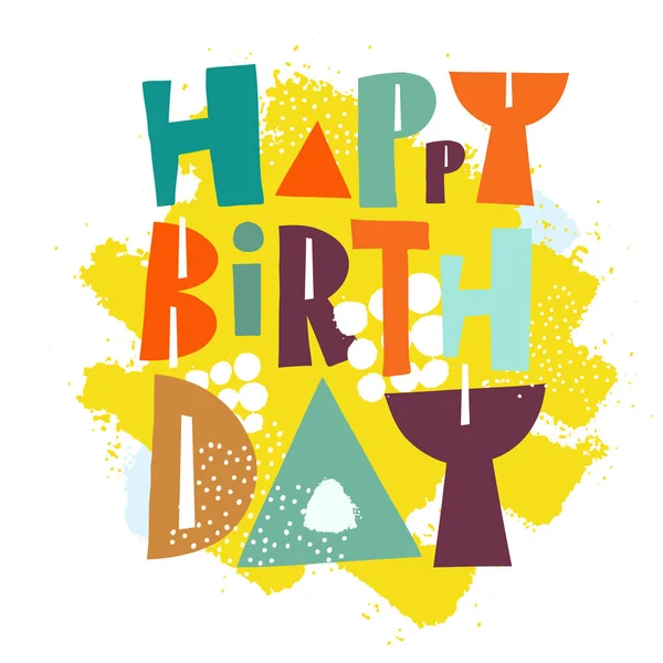 Happy birthday vector illustration — Stock Vector