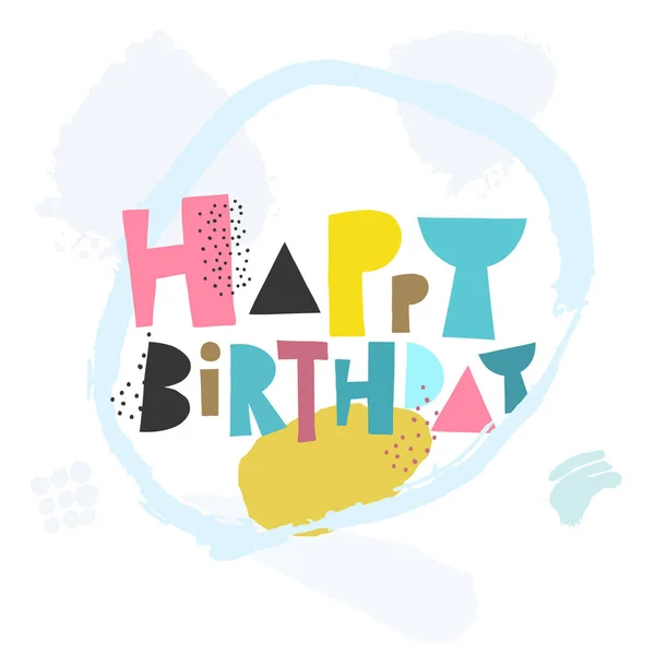 Happy birthday vector illustration — Stock Vector