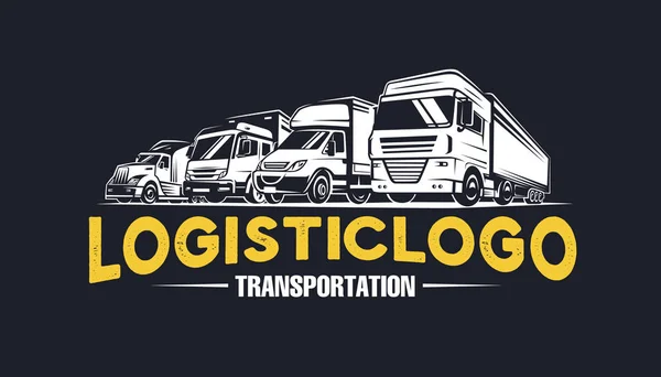 Logo logistico. Trasporti. . — Vettoriale Stock