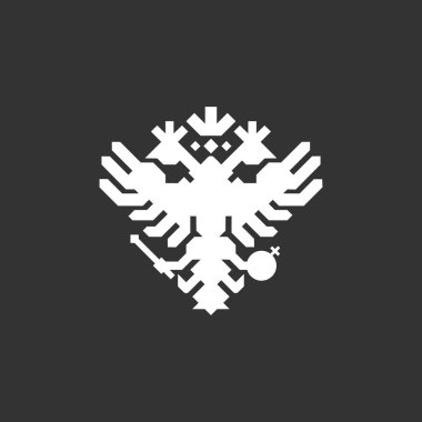 Çift kartal logosu. Rus kartal logosu.