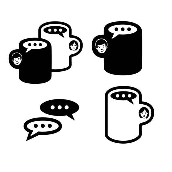 Λογότυπο καφέ-απεικόνιση διάνυσμα. — Διανυσματικό Αρχείο
