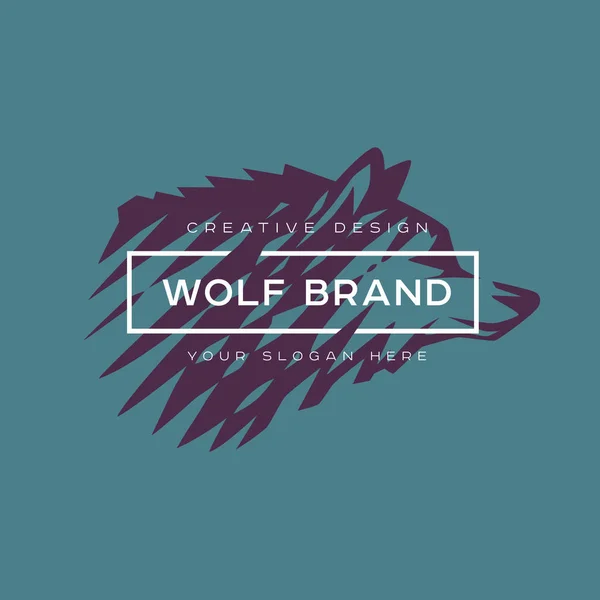 Logotipo do lobo . — Vetor de Stock