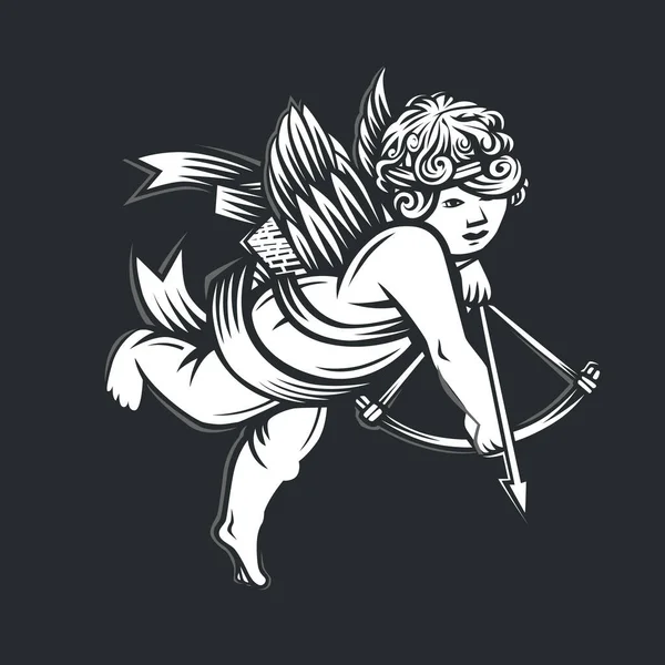 Ilustración del dios ángel. Amur. . — Vector de stock