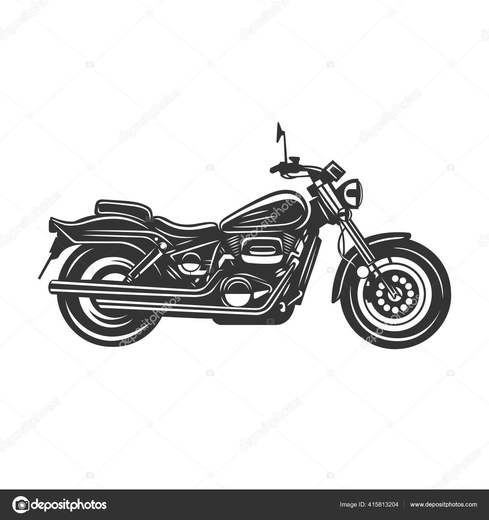 Motorbiker estilizado ilustração stock. Ilustração de motocicleta