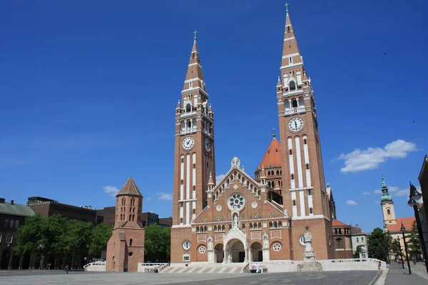 Вотивная Церковь Кафедральный Собор Венгерской Богоматери Римско Католический Собор Сегеде — стоковое фото