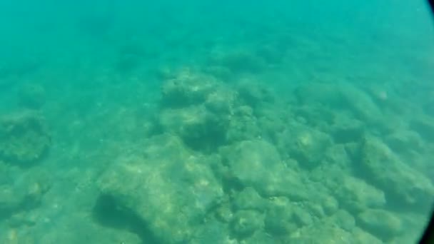 Tauchen Blaues Meer Mittelmeer — Stockvideo