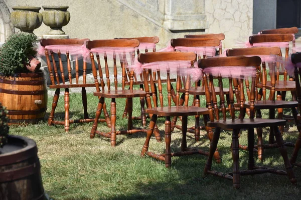 Krzesła Ślubu — Zdjęcie stockowe
