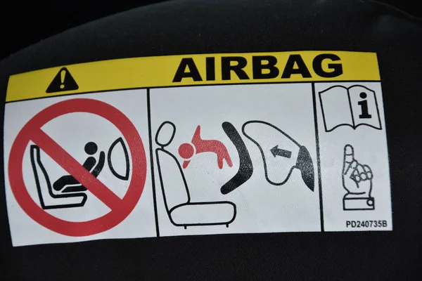 air bag symbol in the car