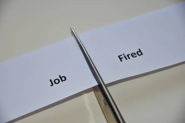 job or fired - working concept