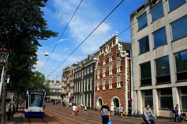 Amsterdam Paesi Bassi Agosto 2018 Veduta Amsterdam Paesi Bassi Con — Foto Stock