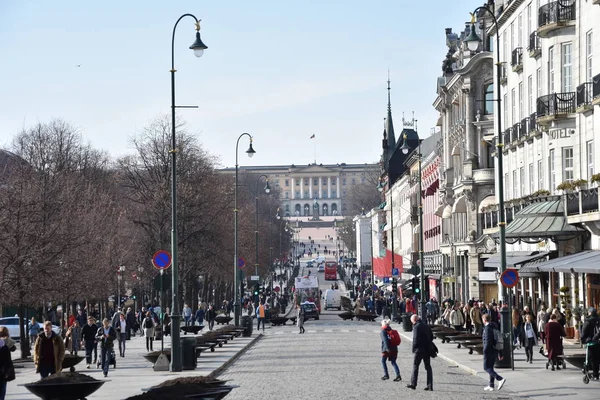 Karl Johans kapısı Oslo, Norveç şehrinin ana caddesidir.