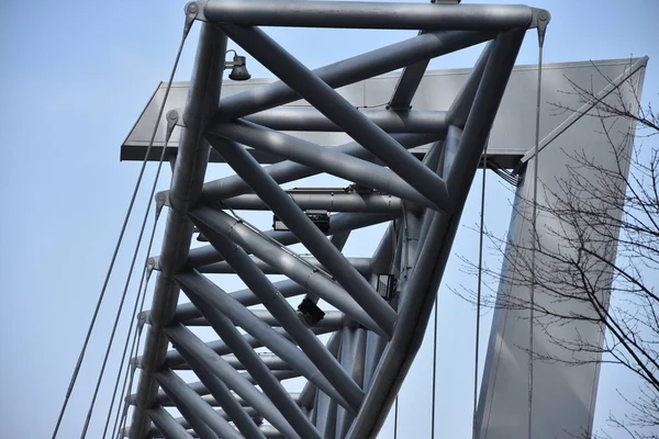 Akrobaten Pedestrian Bridge Oslo Norway — Stock Photo, Image