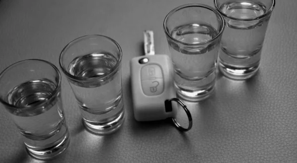 Drink and drive and alcoholism concept. Safe and responsible dri