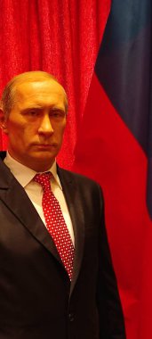 Rusya Devlet Başkanı Vladimir Putin 'in balmumu heykeli.