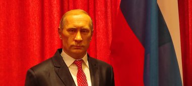 Rusya Devlet Başkanı Vladimir Putin 'in balmumu heykeli.