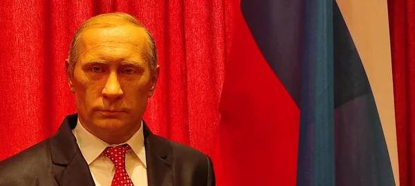 Cera Figura Del Presidente Russo Vladimir Putin Fotografia Stock