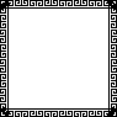Yunan anahtar sınır çerçeve. Tipik Mısır, Asur ve Yunan motifleri.
