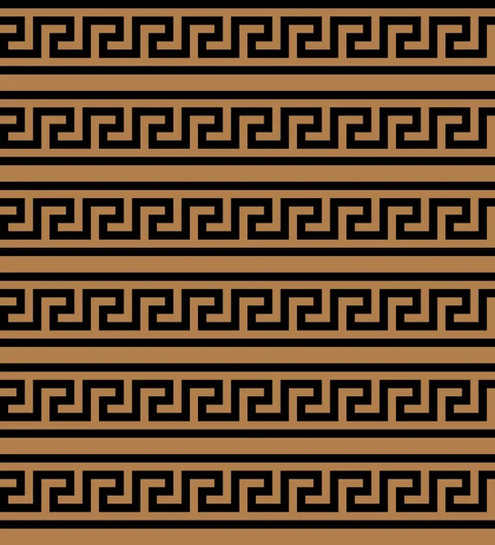 Типичные Египетские Ассирийские Греческие Мотивы Греческий Ключ Арабская Геометрическая Фактура — стоковый вектор