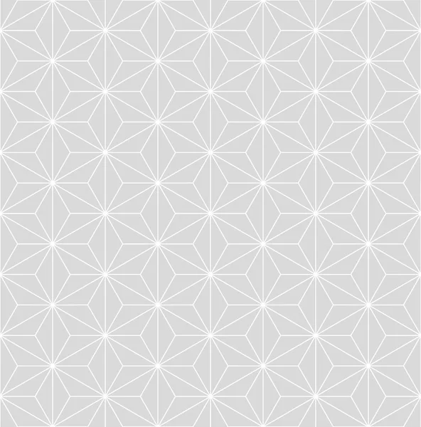 Sorunsuz vintage ince gri Japon asanoha izometrik vektör desen