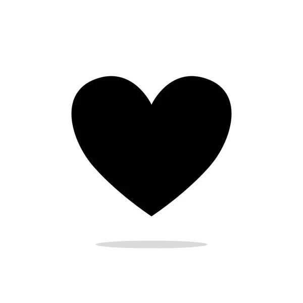 Wektor Ikona Serca Symbol Miłości Walentynki Znak Symbol Białym Tle — Wektor stockowy