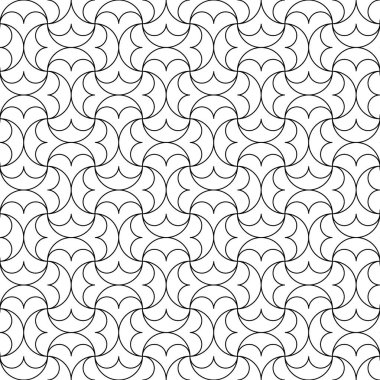 Modern yinelenen seamless modeli tekrar yuvarlak şekiller. Şık doku. Geometrik arka plan. Vektör çizim.