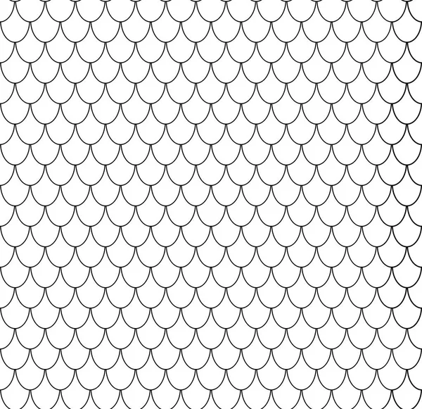 Escamas geométricas de pescado patrón sin costura chino. Fondo de azulejo ondulado para el diseño. Vector — Vector de stock