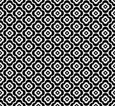 Arap tarzı, etnik çiçek süsleme kesintisiz geometrik çizgi deseni. Vektör ve illüstrasyon