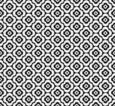 Arap tarzı, etnik çiçek süsleme kesintisiz geometrik çizgi deseni. Vektör ve illüstrasyon