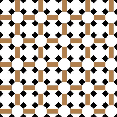 Vintage çapraz çizgiler fayans vektör desen veya arka plan