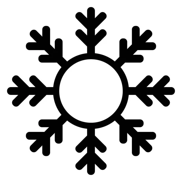 Νιφάδα χιονιού εικονίδιο και το πλαίσιο. Χριστούγεννα και Χειμερινοί θέμα διάνυσμα σύμβολο με χώρο για κείμενο. — Διανυσματικό Αρχείο