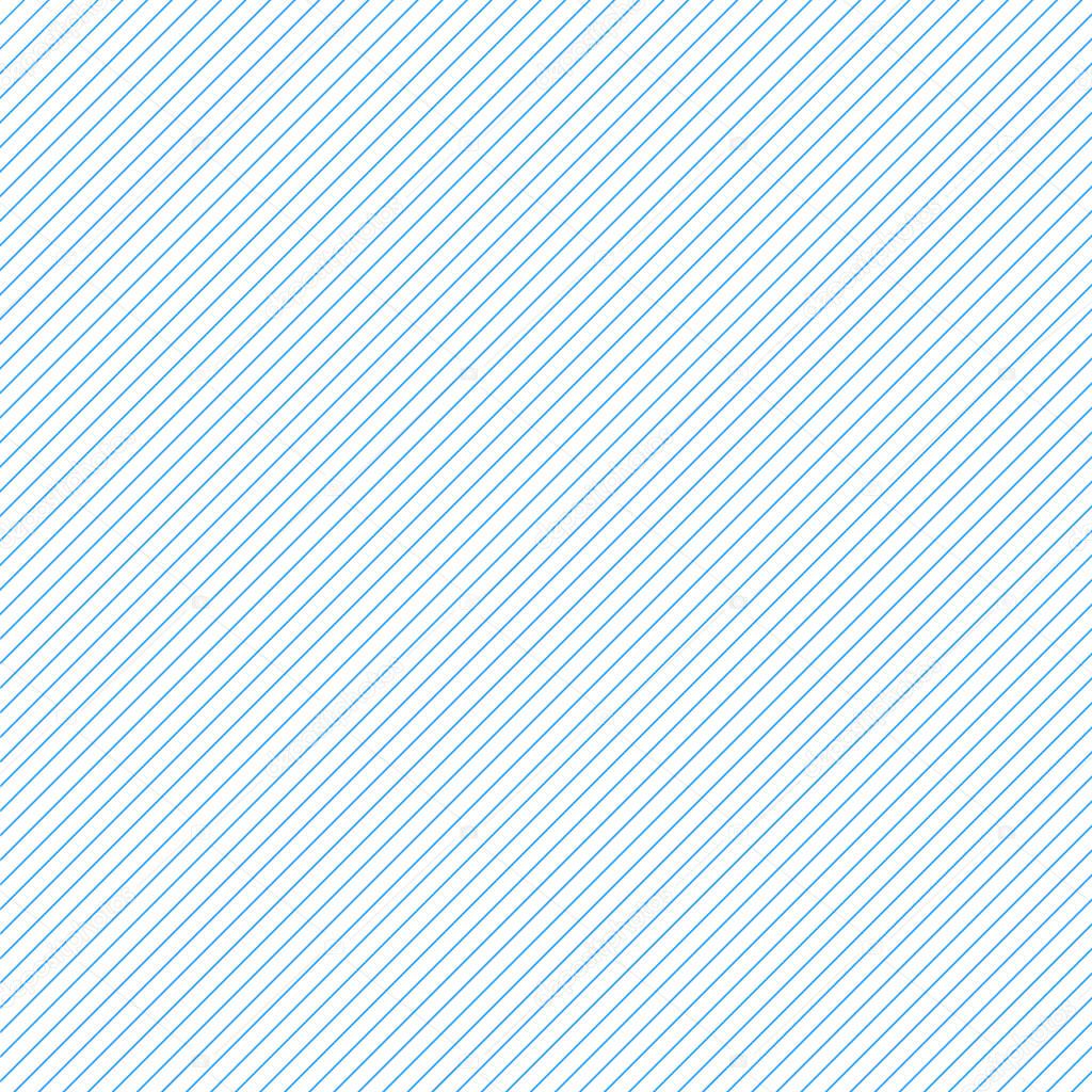 thin blue diagonal stripes on white vector background