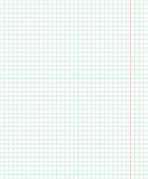 Feuille de carnet standard cage verticale motif de 5 millimètres de papier pour carnet d'école. Vecteur et illustration — Image vectorielle