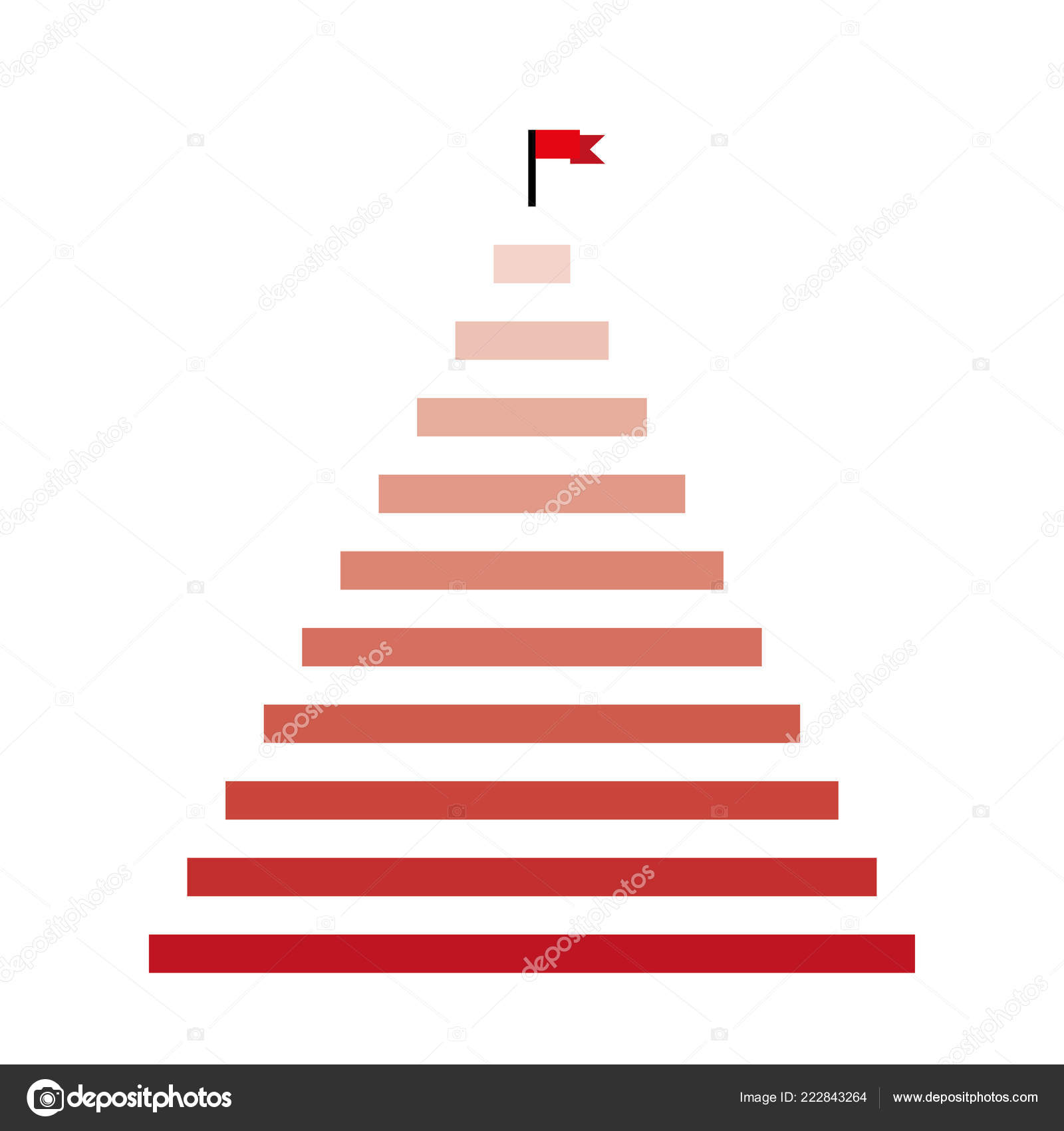 Steps icon isolated on white background for your design, next steps icon concept — Stock