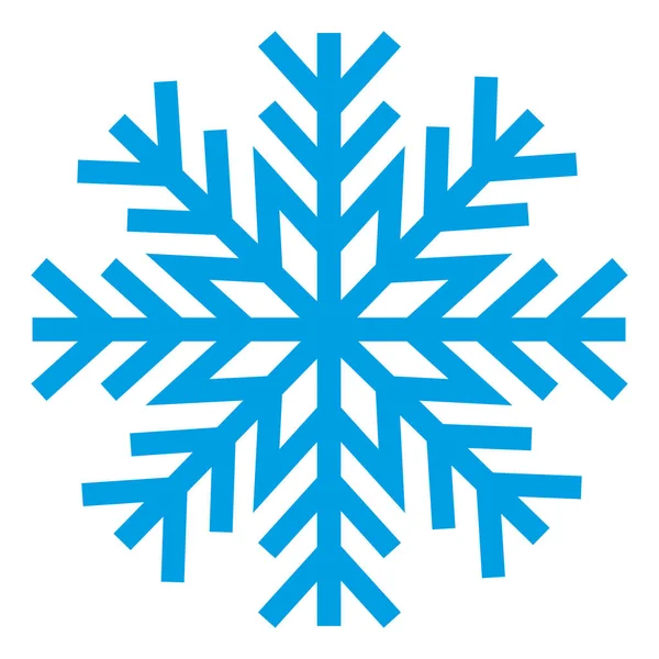 Icono o logotipo del copo de nieve. Navidad e invierno tema vector símbolo . — Vector de stock