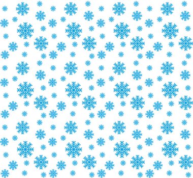 Mavi kar taneleri seamless modeli. Vektör ve illüstrasyon