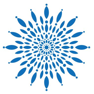 Kar tanesi simgesini veya logo. Noel ve kış tema vektör simgesi.