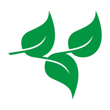 Simge bırakır. Vektör Eko ve biyografi logosu